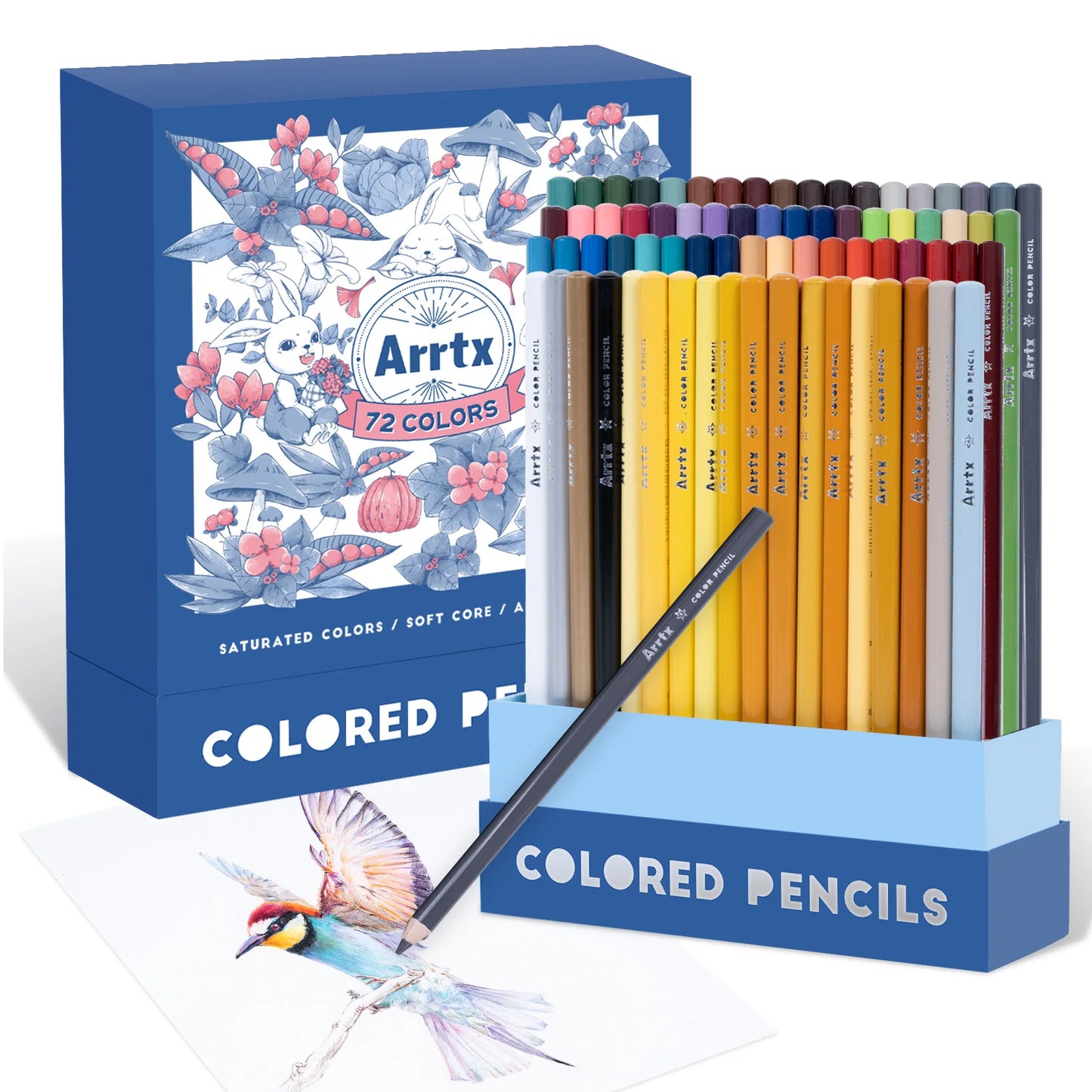 72/126 Colored Soft Core Drawing Pencils