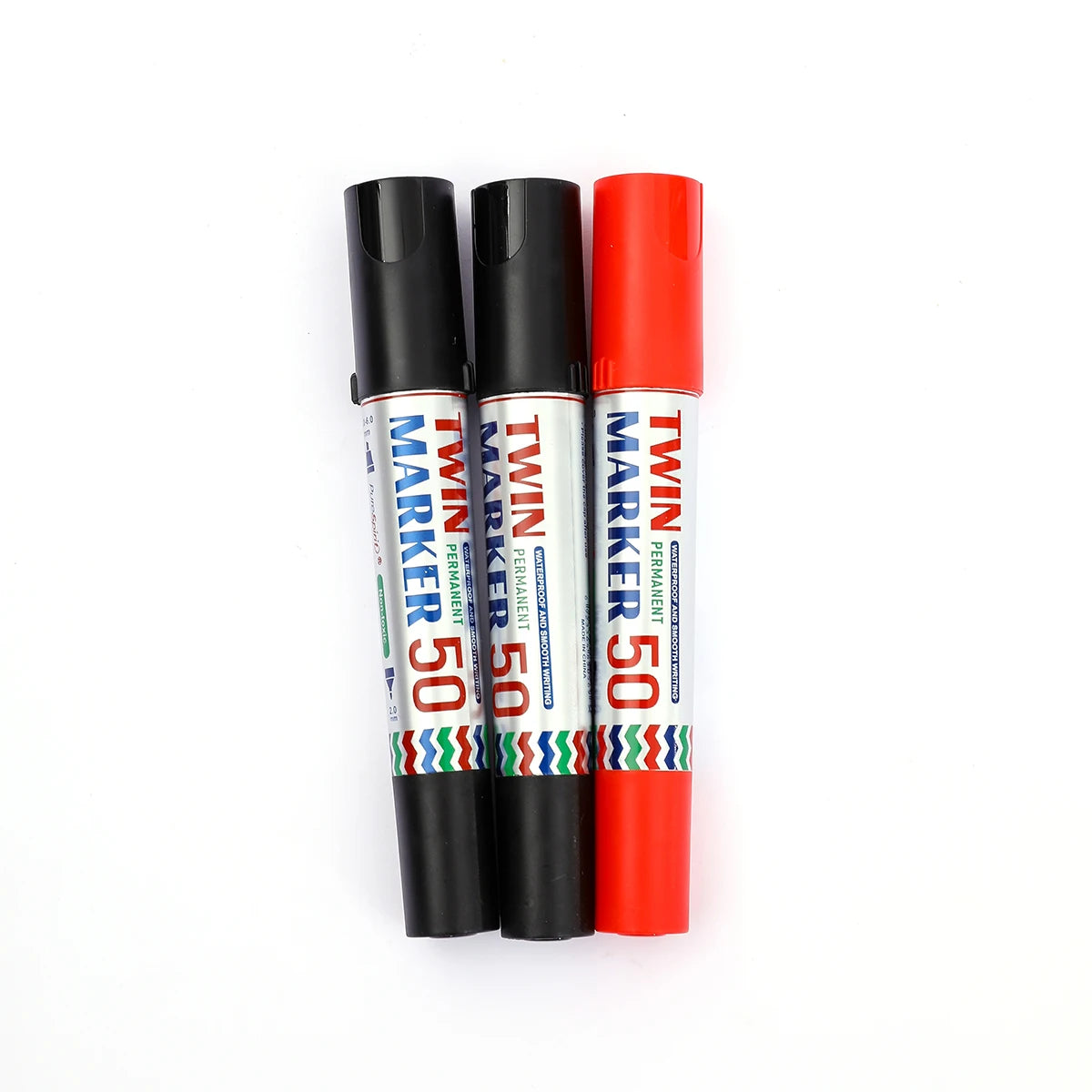 3pcs Waterproof Large Permanent Markers Dual Tips 2-6mm