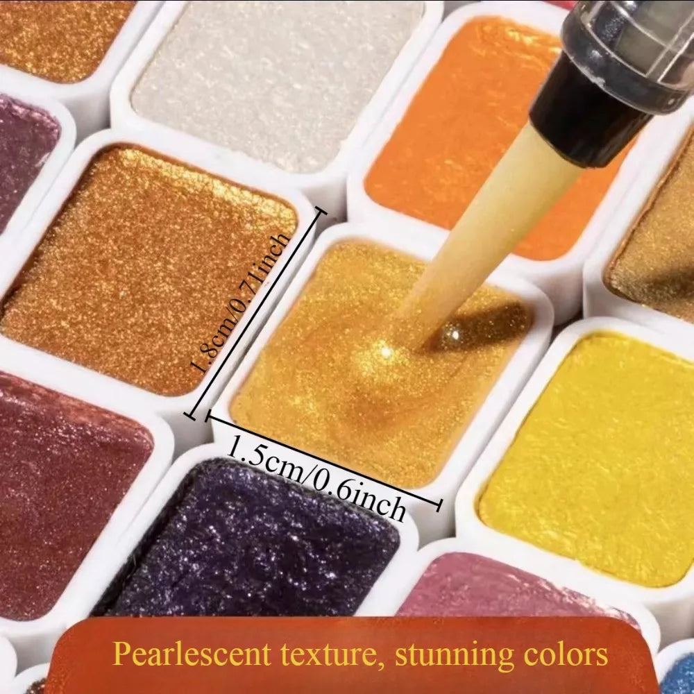 Pearlescent Watercolour Pigments