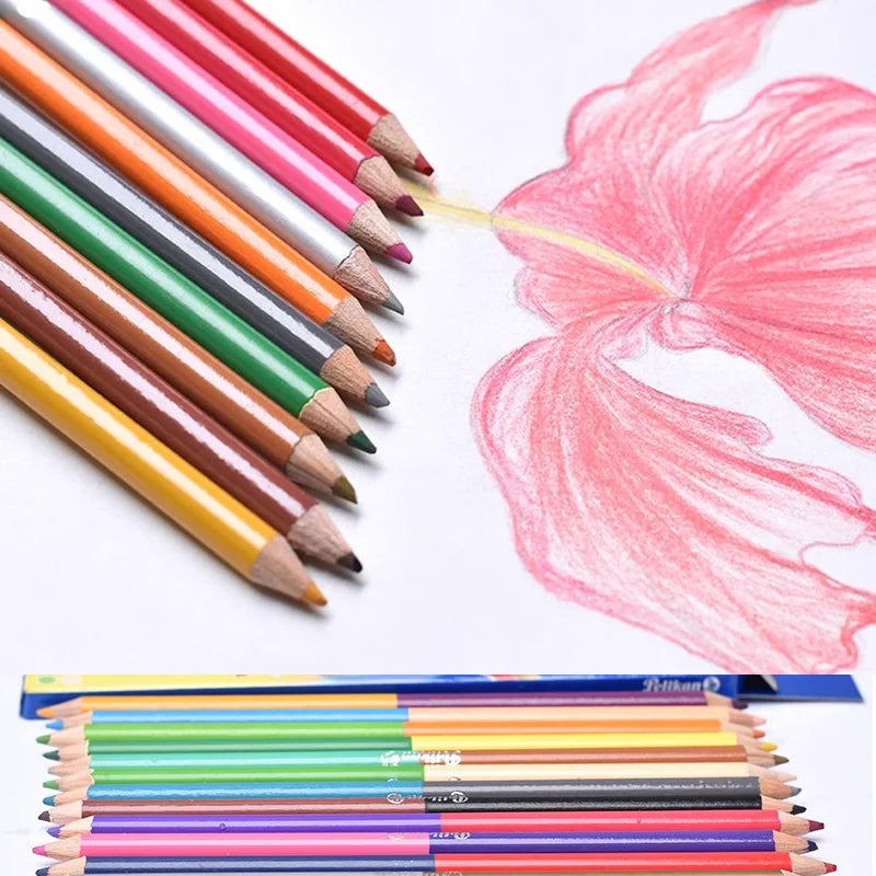 24 Colors Double Headed Pencils for Children