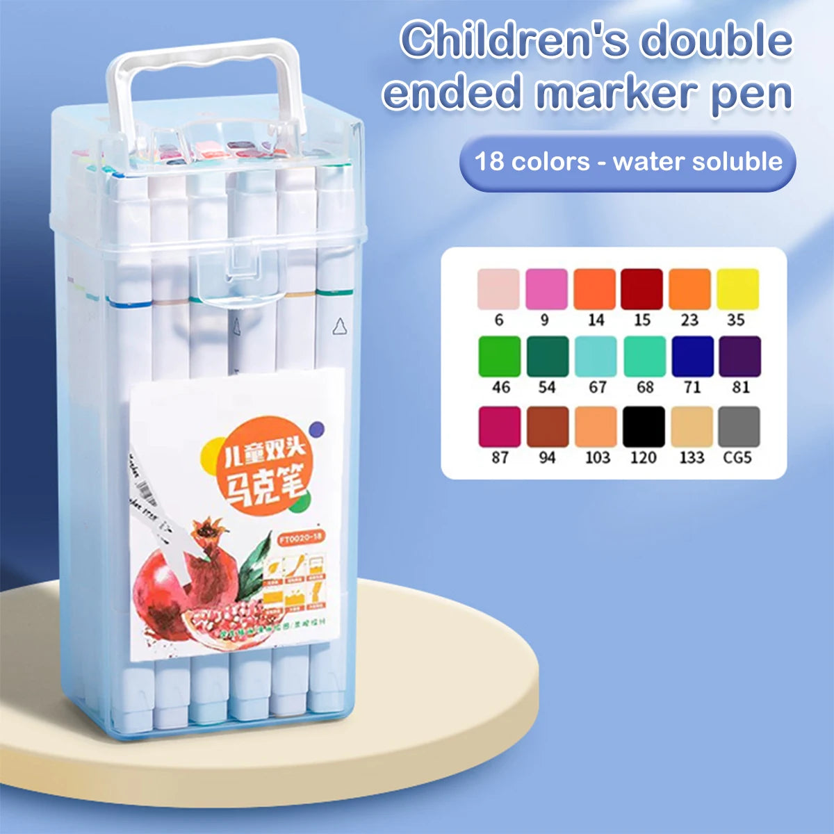 12-262 Colour Double Pen Tip Markers