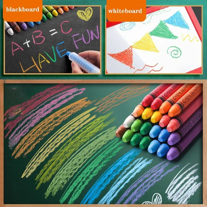 4/6/12pcs Blackboard Whiteboard Dust Free Chalks