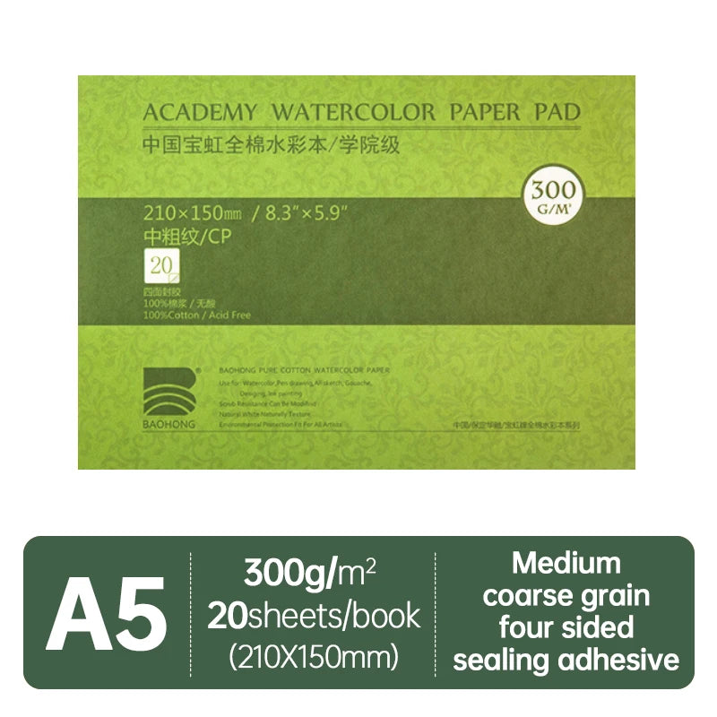 100% Cotton 300g Drawing Paper 32K 16K 8K