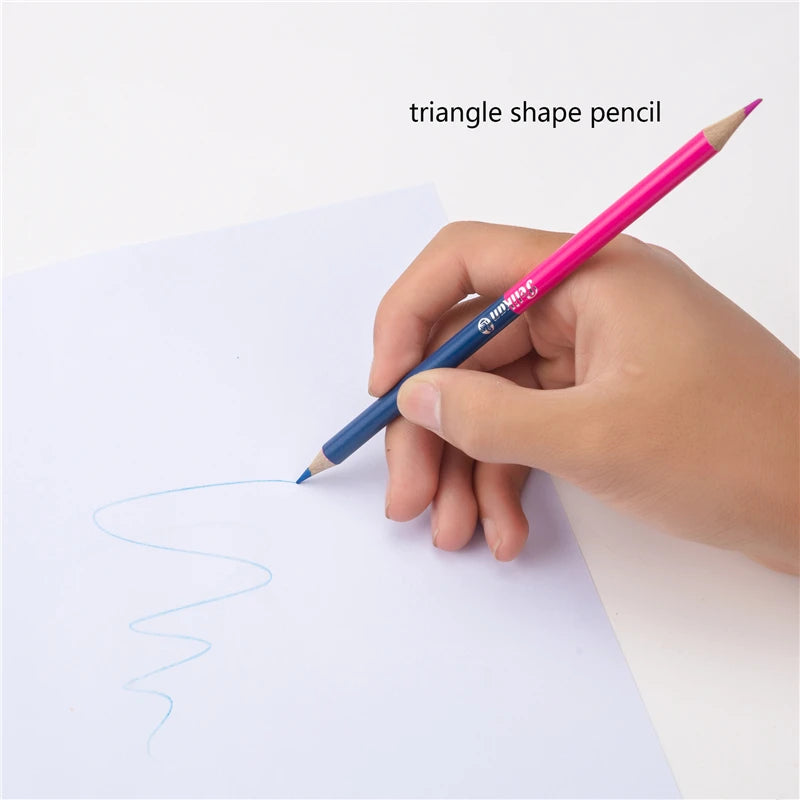 24 Colors Double Headed Pencils for Children