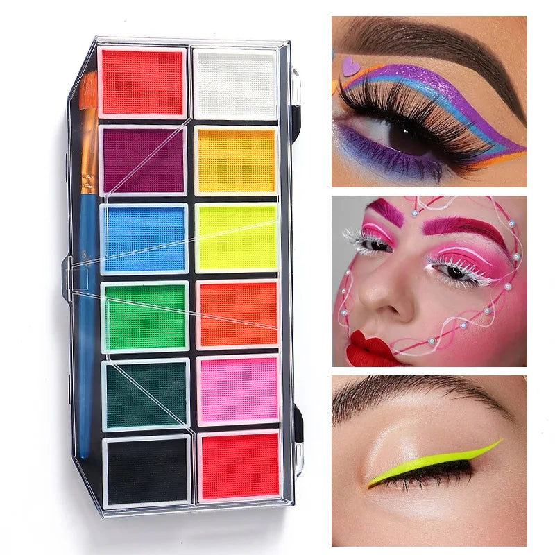 12 Colours Face Body Paint