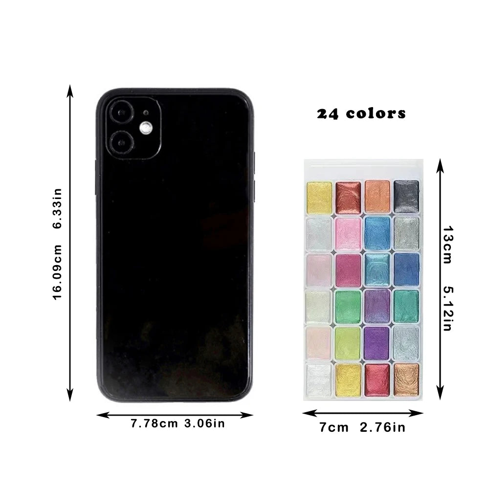 Pearlescent Watercolour Pigments