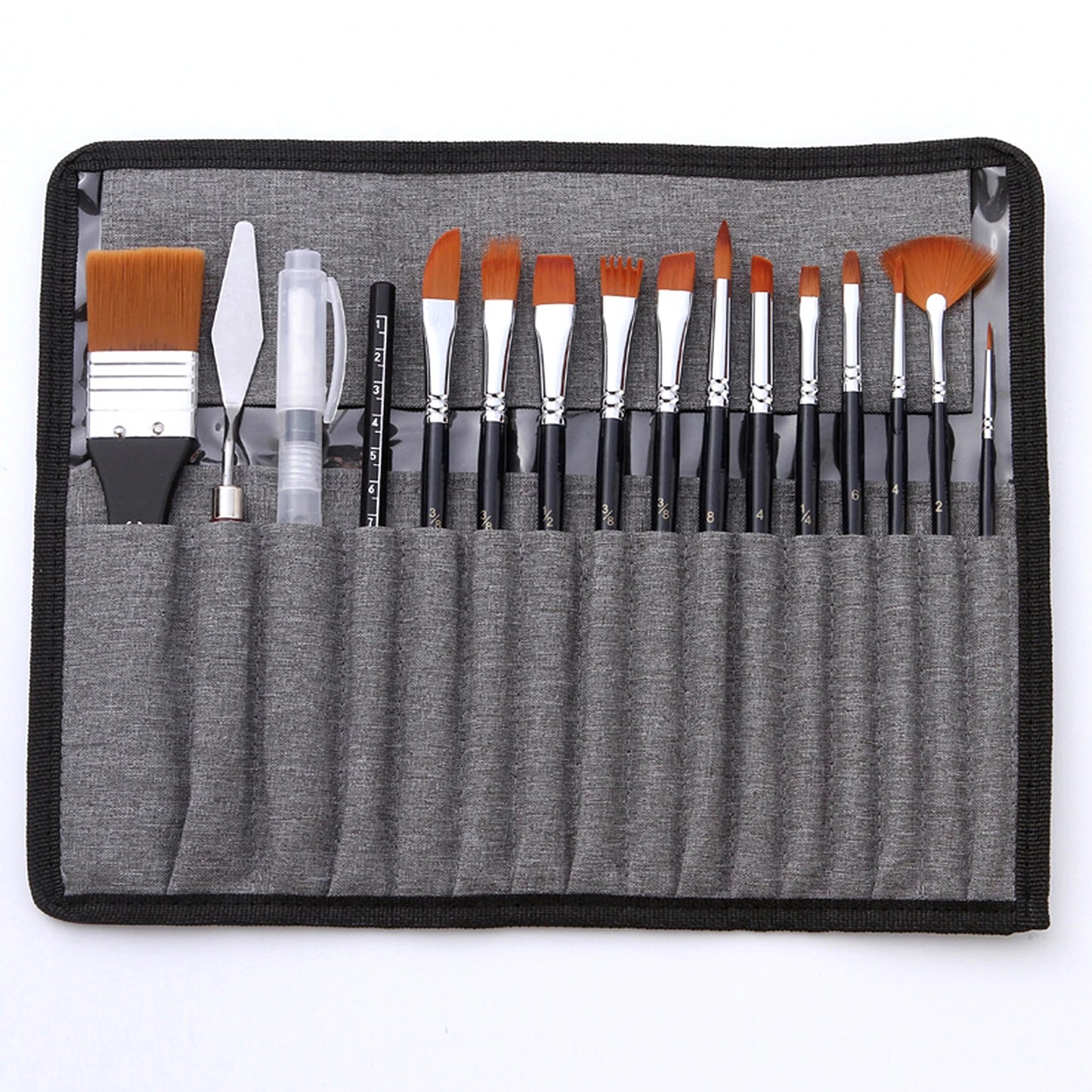 18pcs Artist Paint Brushes Set Bag