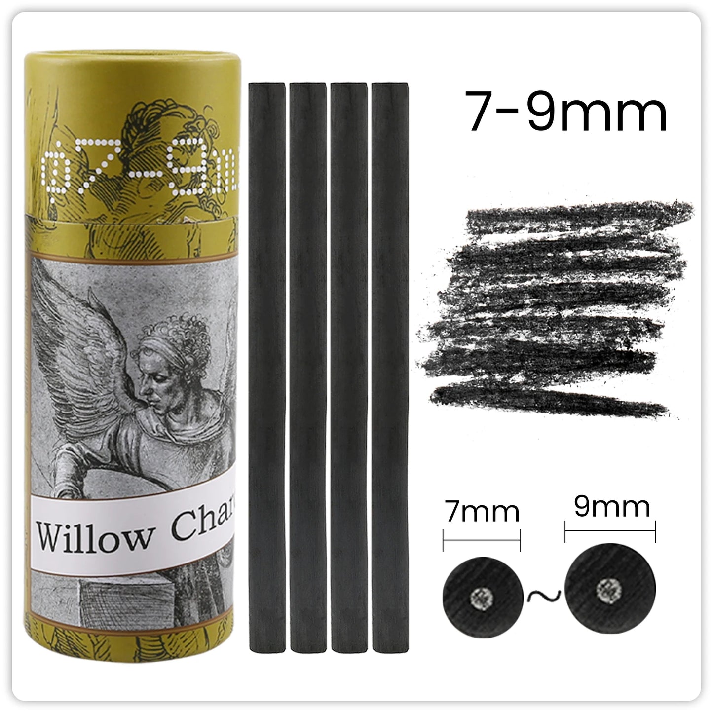 25PCS Willow Charcoal Sticks