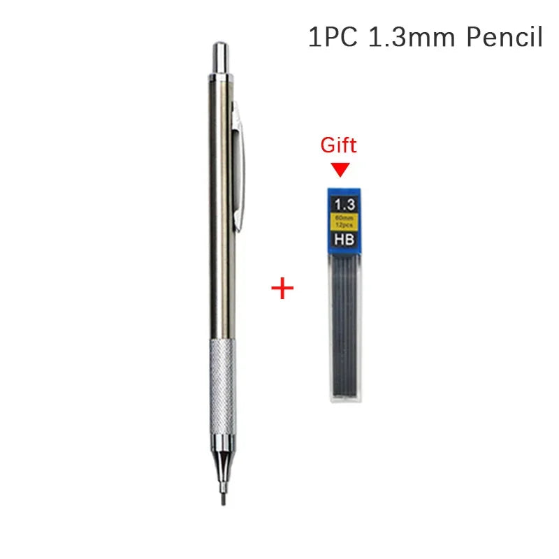 Mechanical Pencil Set 0.3, 0.5, 0.7, 0.9, 1.3, 2.0 mm