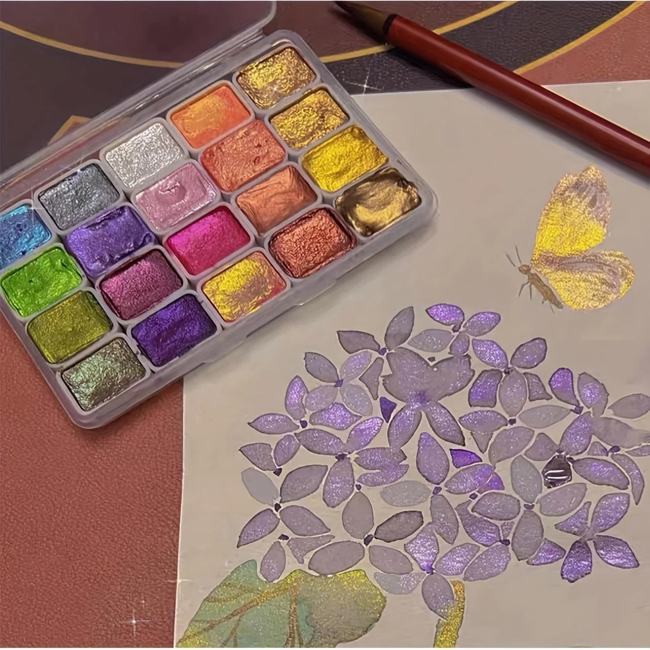 20 Metal Colours Painting Set