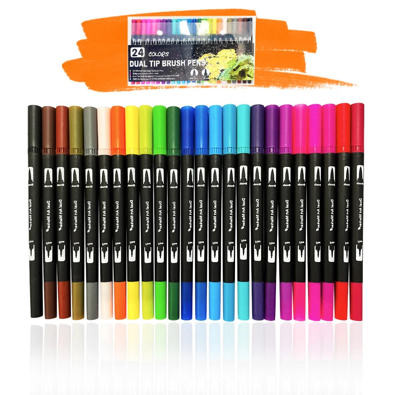 12/24/36/48 Colours Art Marker Dual Brush