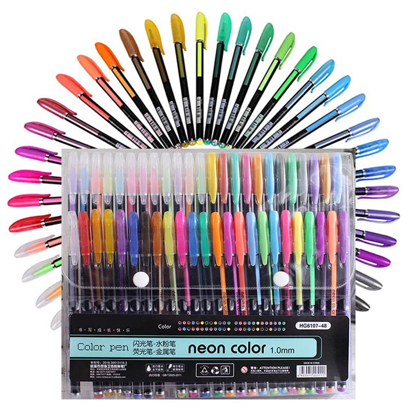 12/24Pcs Colours Gel Pens