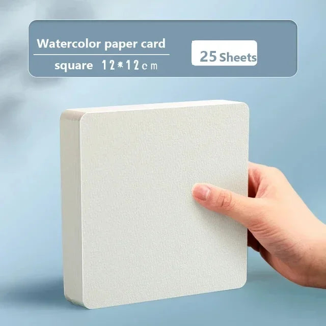 Square/Round Watercolour Paper 300g 25 Sheets