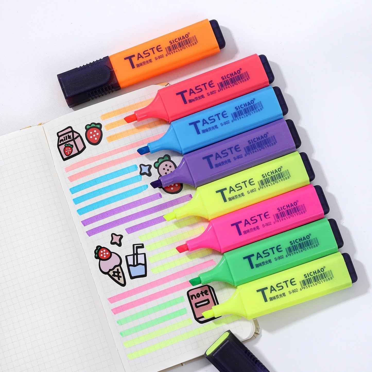 4/8 Pcs/Set Highlighter
