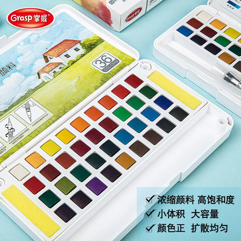 Watercolour Paint Set 12/24/36/48 Colours