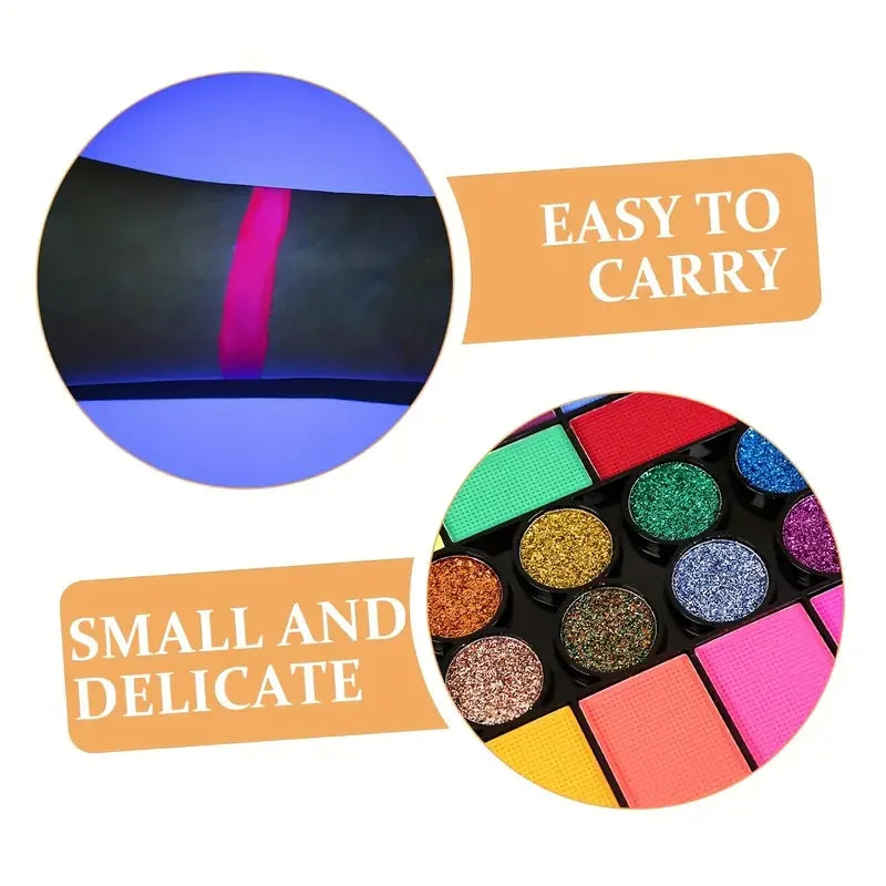 42 Colours Face Body Painting Set UV
