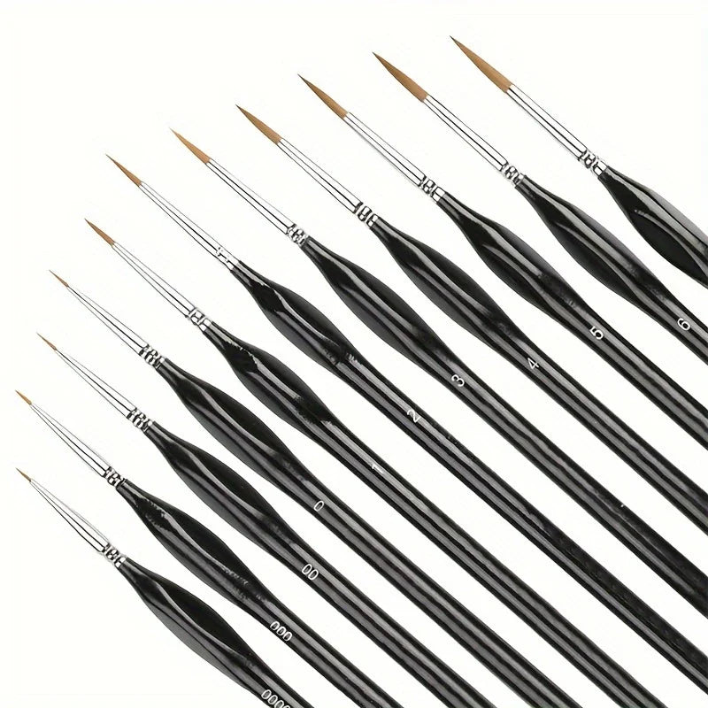 11pcs Fine Detail Paint Brush Set