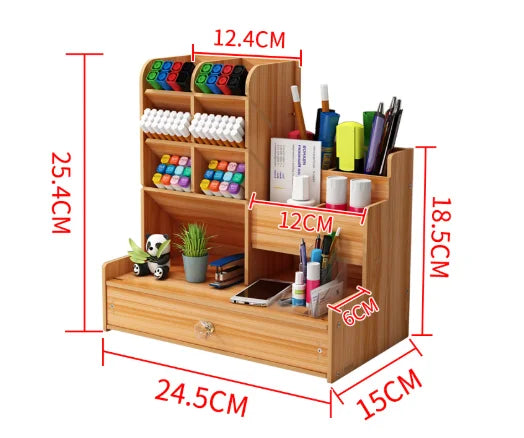 Wooden Desk Organiser DIY