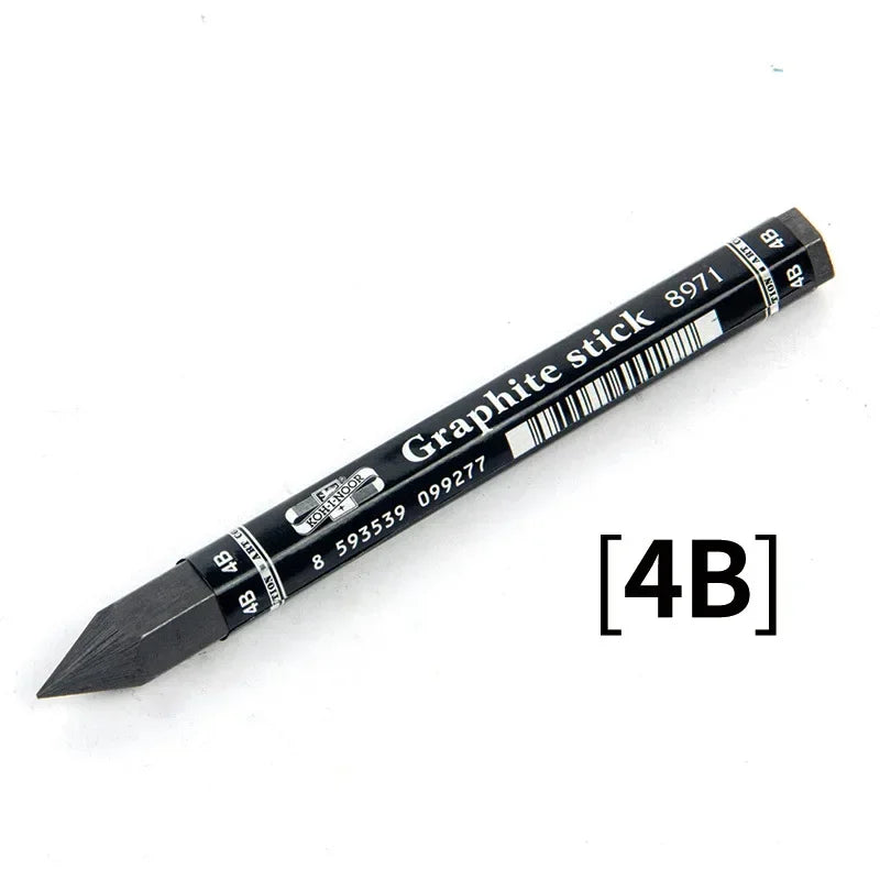 HB/2B/4B/6B Woodless Hexagonal Graphite Stick Charcoal