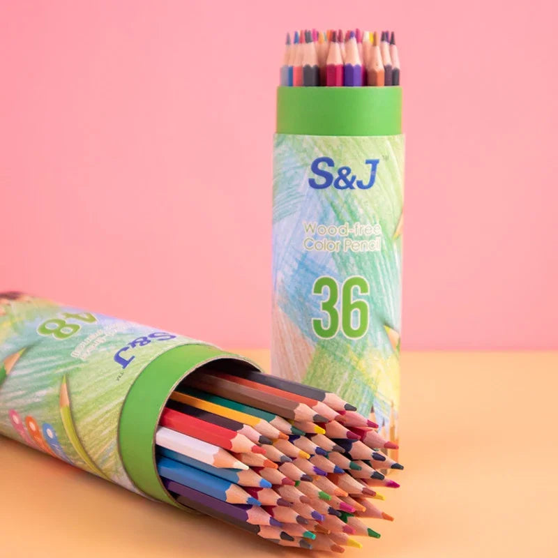 Barrel 24 Colour Pencils Set for Kids