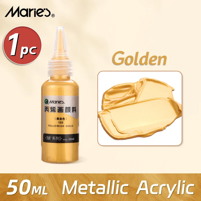 50ml Marie's Metallic Acrylic Paint
