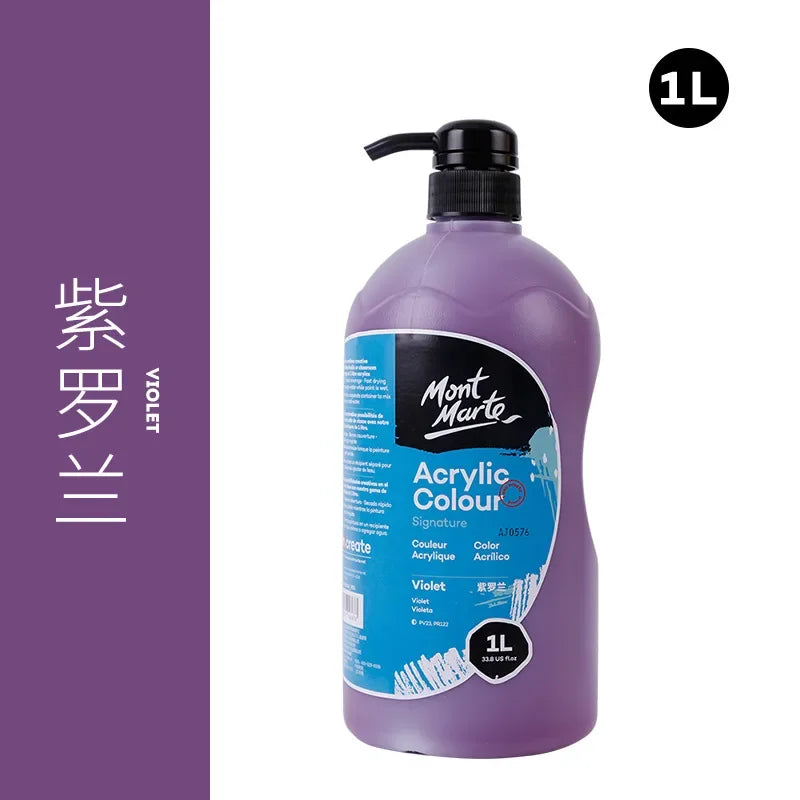 1 Liter Mont Marte Acrylic Paint