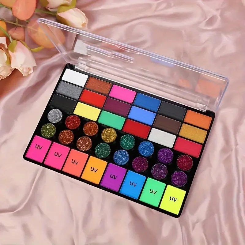 42 Colours Face Body Painting Set UV