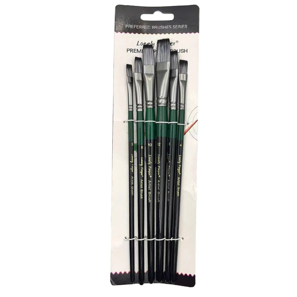 6pcs Artist Paint Brushes Set