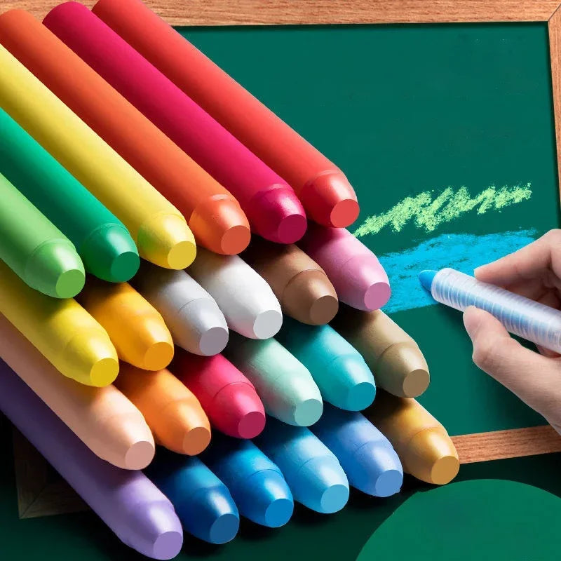 4/6/12pcs Blackboard Whiteboard Dust Free Chalks