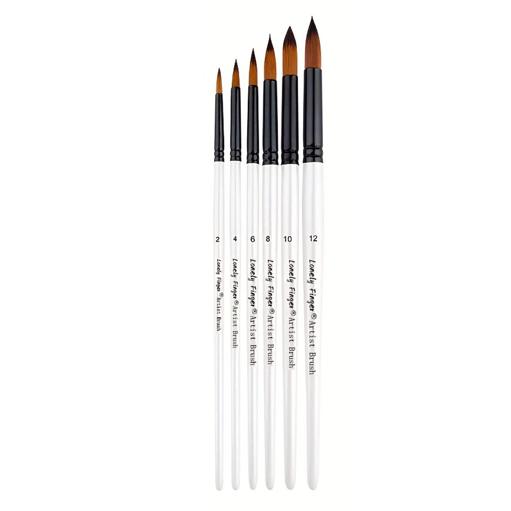 6pcs Artist Paint Brushes Set