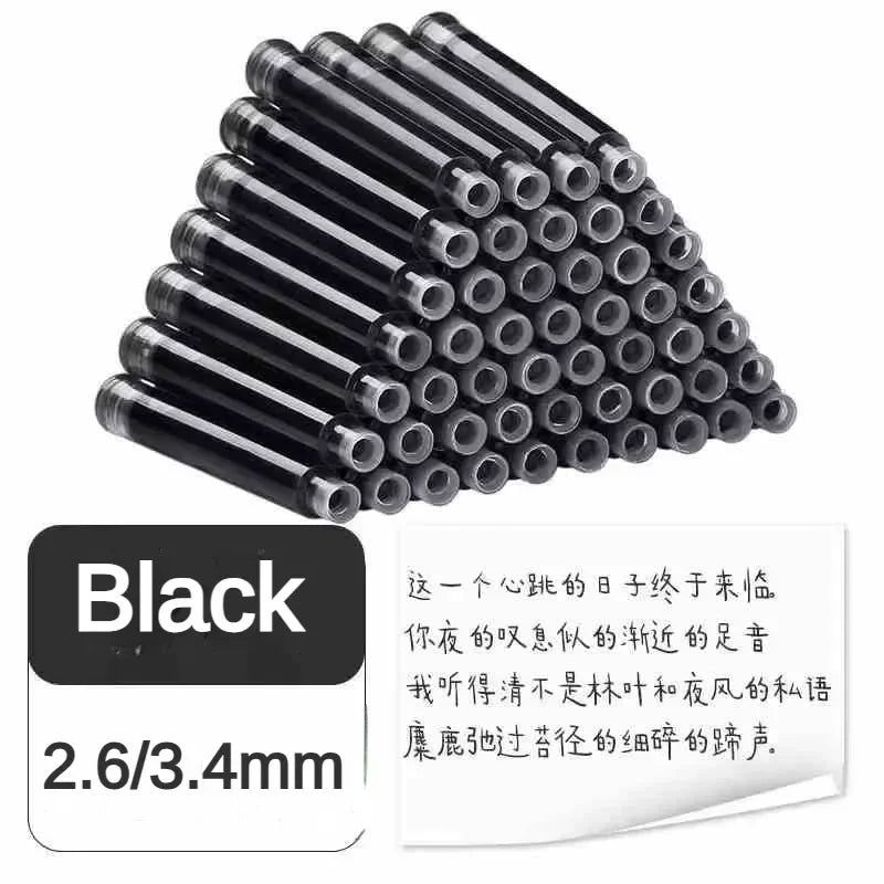 500/10 PCS  2.6mm/3.4mm Fountain Pen Ink Cartridges Refills