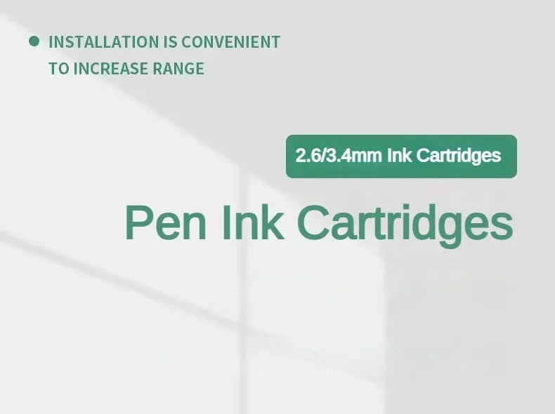 500/10 PCS  2.6mm/3.4mm Fountain Pen Ink Cartridges Refills